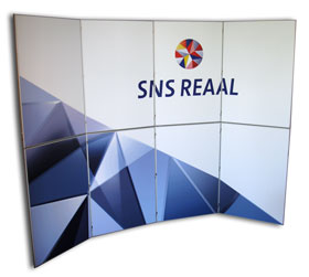 SNS REAAL - Expand Vouwwand - Fullcolour displaypanelen